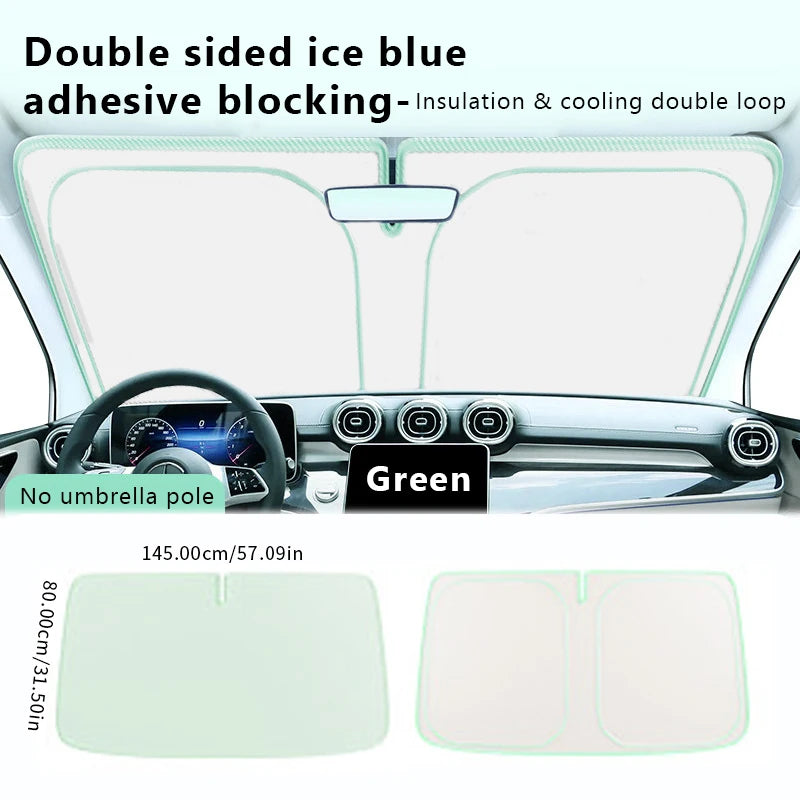 SEAMETAL Newest Windshield Sun Shade for Car UV-Reflective Cooling Car Interior Sunshade Universal Sun Protection Cover Curtains