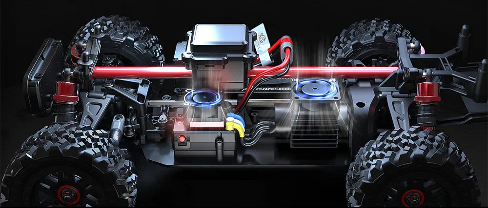 Hyper Go MJX 14210 V2.0 1/14 RC Araba 55KM/S Yüksek Hız Fırçasız 2.4G Uzaktan Kumandalı 4WD Off-road Yarış RC Kamyon Elektrikli Oyuncak