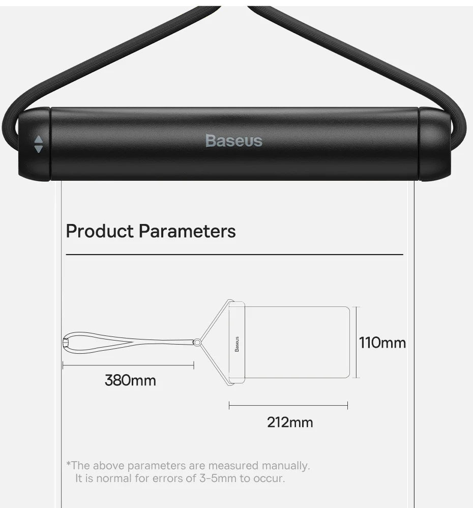 Baseus Waterproof Phone Bag for Phones Under 7.2 Inches