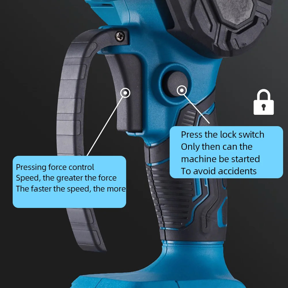 6 Inch Electric Chain Saw Handheld Portable Cutter