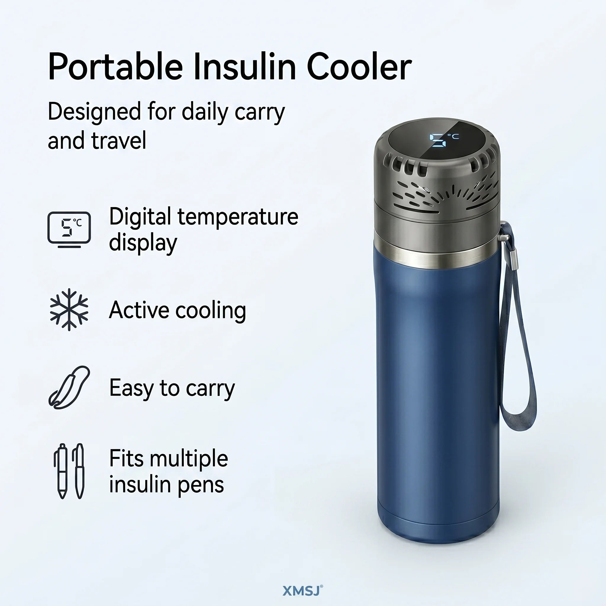Portable Insulin Cooler Mini Fridge with Digital Temperature Control