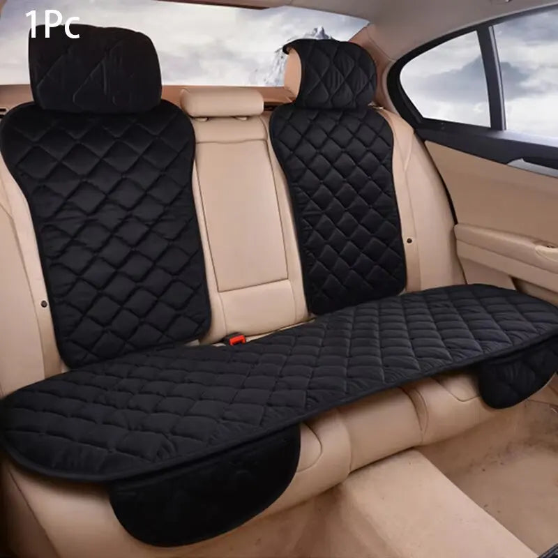 SEAMETAL Plush Car Seat Cover 4-Season Breathable Auto Seat Cushion Anti-Slip Breathable Universal for Sedan Suv Truck Van