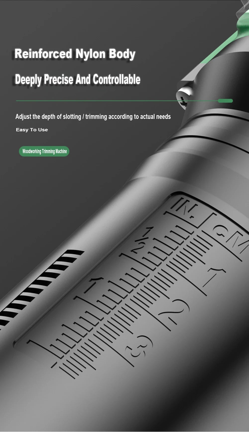 800W 6‑Speed Electric Wood Edge Router Trimmer