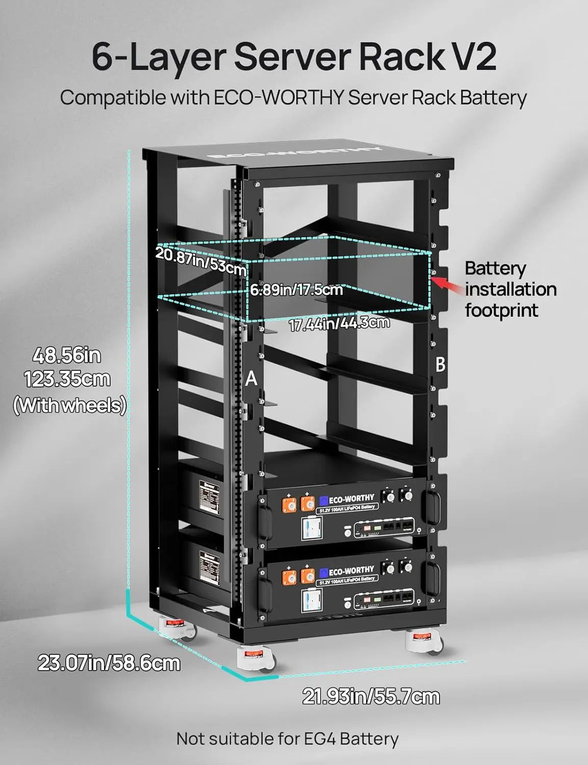 6-Layer Server Rack with 600A Busbar