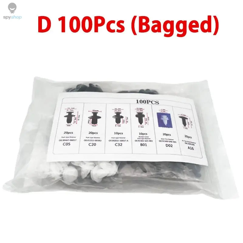 Auto Fastener Clip Mixed Car Body Push Retainer Pin Rivet Bumper Door Trim Panel Fastener Kit Car Clips Box or Bag packaging 