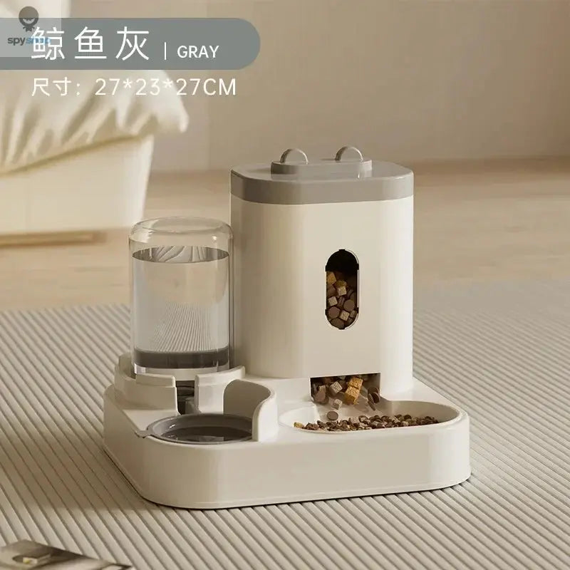 Automatic Feeder Dog Cat Food Bowl With Water Fountain Large Capacity Pet Food Storage Dispenser Container Puppy Pet Accessories Spy-shop.com
