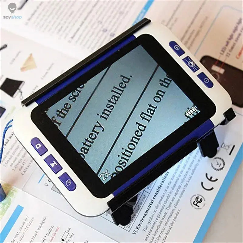 BOBLOV 2-32X 3.5" Color LCD lupa Electronic Reading Digital Magnifier Low Vision for Reading Aid loupe electronique vergrootglas Spy-shop.com