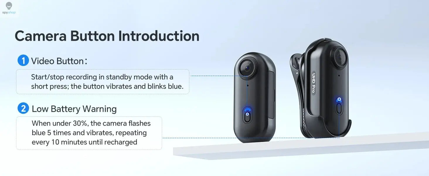 BOBLOV W4 2K Mini Body Camera Wearable 64GB Camera 360°Rotatable Clip & Magnetic Clip 800mAh Battery recording Cam For Outdoors Spy-shop.com