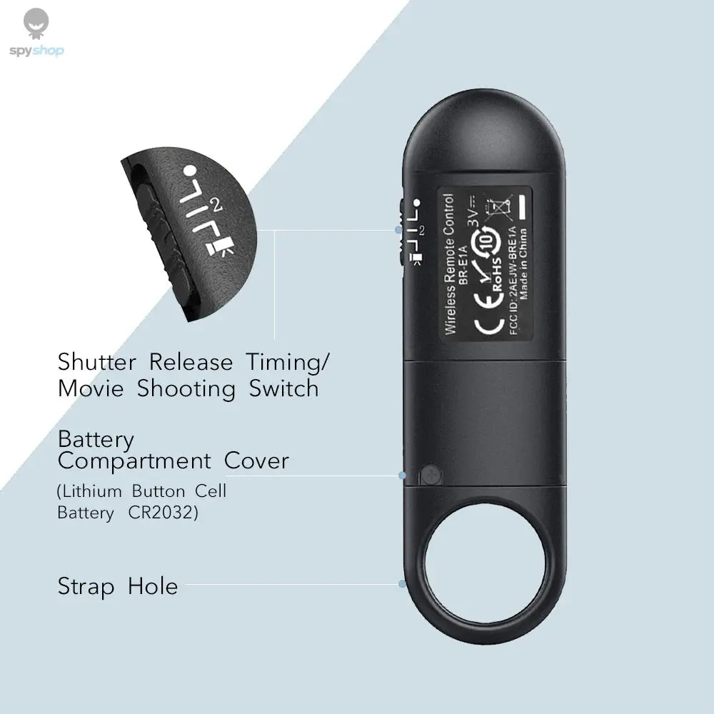 BR-E1 Wireless Remote Control Shutter Release for Canon EOS R5II R50 R8 R6II RP 850D 6DII 90D 77D 800D 200DII M200 M50II G7XIII 