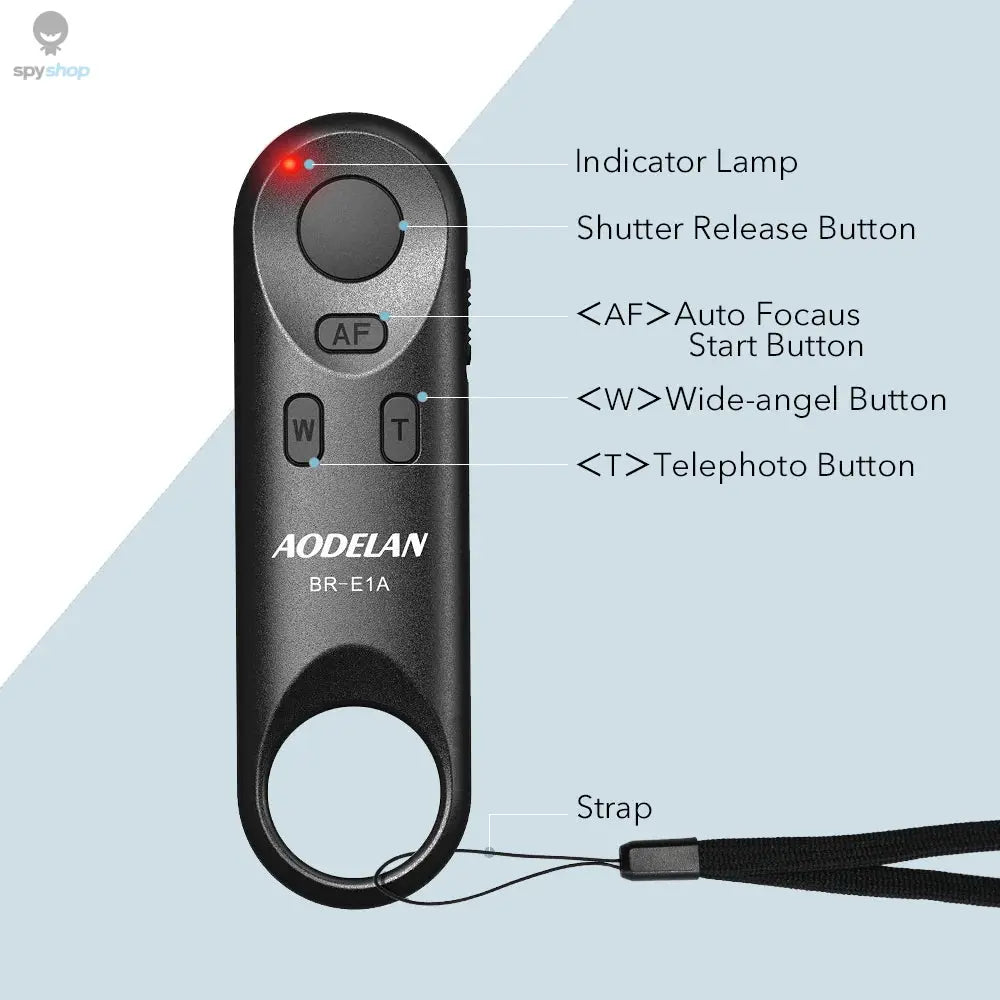 BR-E1 Wireless Remote Control Shutter Release for Canon EOS R5II R50 R8 R6II RP 850D 6DII 90D 77D 800D 200DII M200 M50II G7XIII 