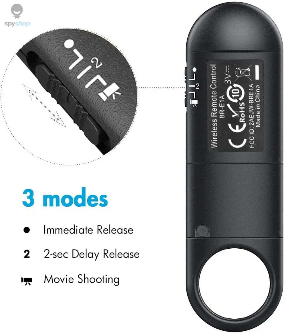 BR-E1 Wireless Remote Control Shutter Release for Canon EOS R5II R50 R8 R6II RP 850D 6DII 90D 77D 800D 200DII M200 M50II G7XIII 