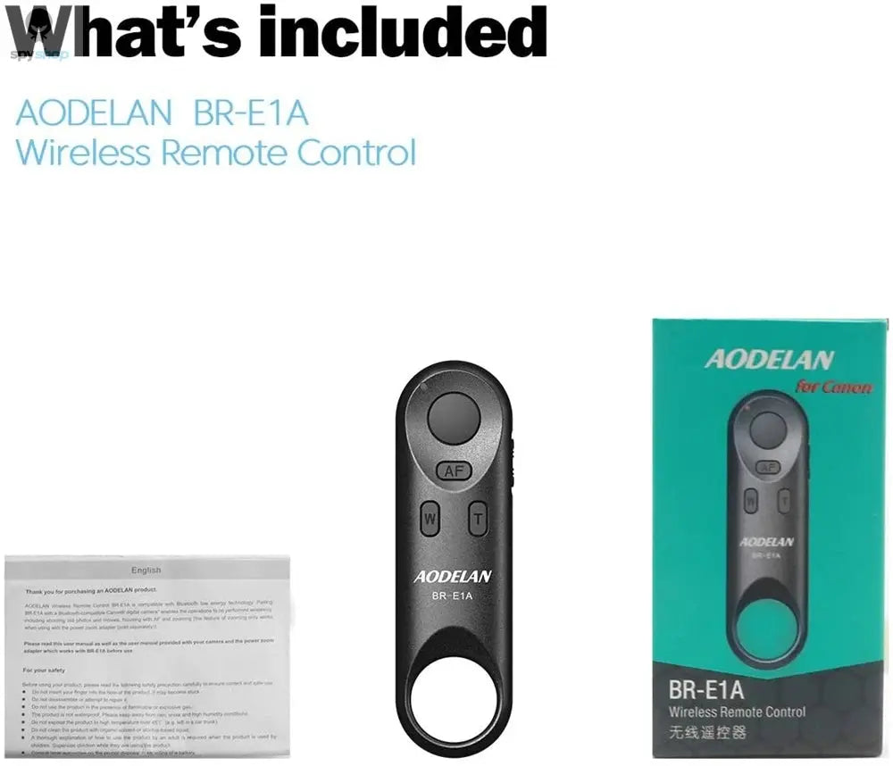 BR-E1 Wireless Remote Control Shutter Release for Canon EOS R5II R50 R8 R6II RP 850D 6DII 90D 77D 800D 200DII M200 M50II G7XIII 