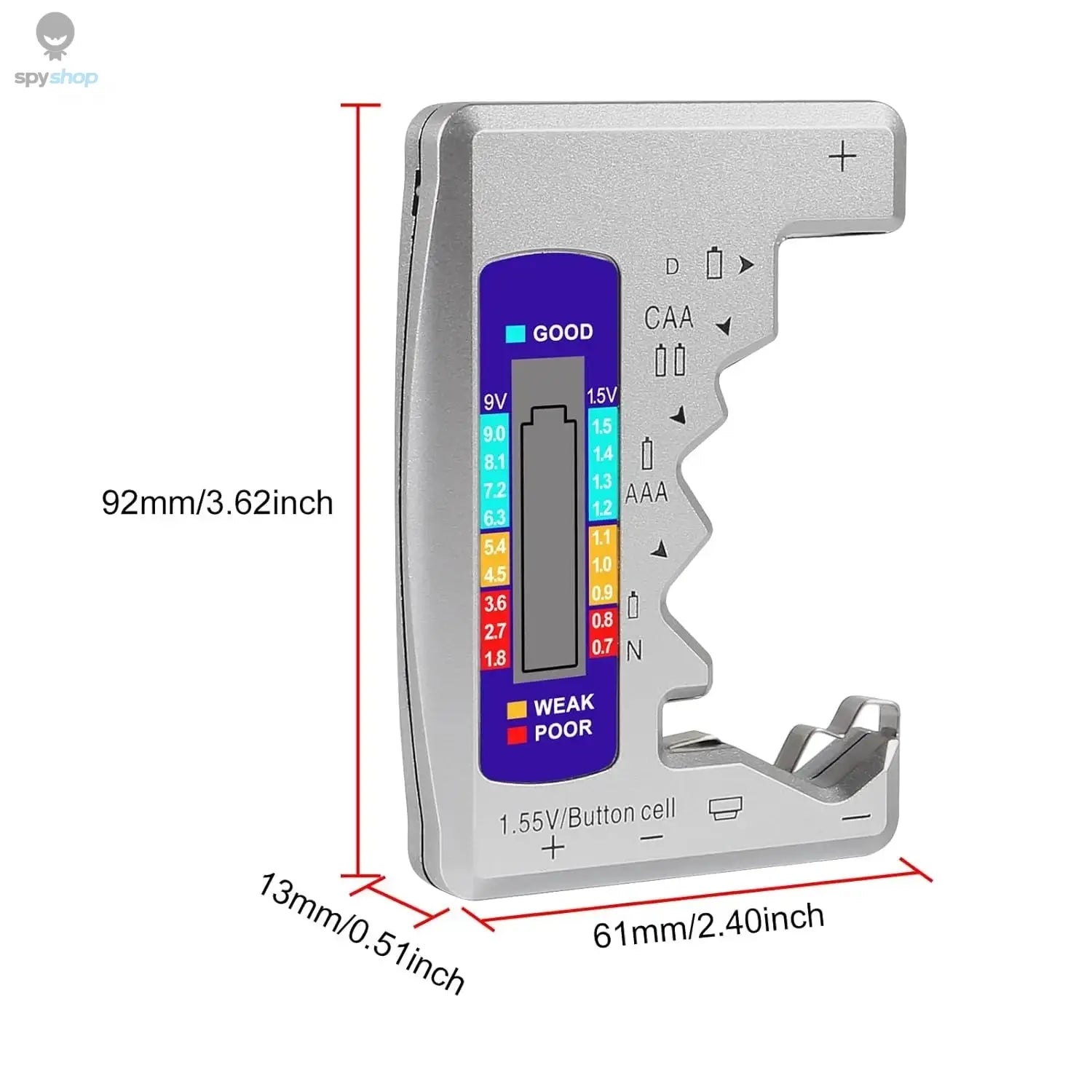 BT-886 Portable Battery Capacity Indicator Compact Size Lithium Battery Level Tester Digital Display Battery Voltage Meter Spy-shop.com