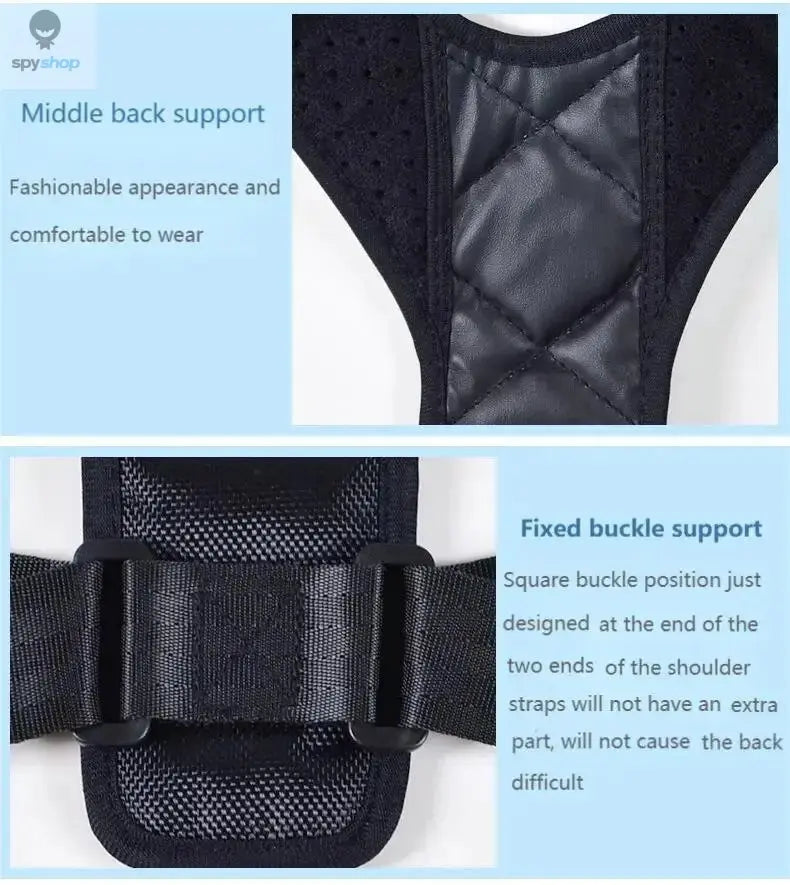 Back Posture Correction Belt Hunchback Prevention Correction of Sitting Posture Unisex Breathable Body Shaping Spy-shop.com