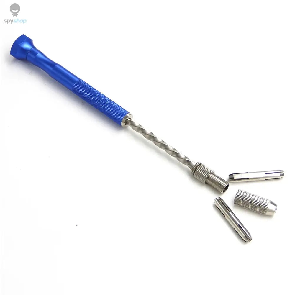 Blue Extended Semi-automatic 0.5-3mm Hand Twist Drill Amber Plastic Circuit Board Drilling Tool Twist Drill Set 