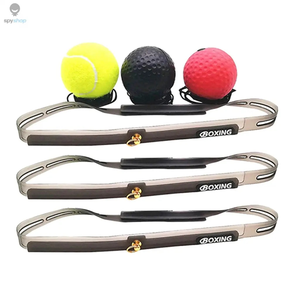 Boxing Reflex Speed Punch Ball Boxing Rubber Balls for Agility Reaction Training with Sweatband Fitness Equipments Accessories Spy-shop.com