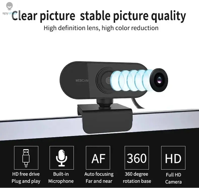 Camera 1080P HD Computer HD USB Camera Built  USB Network Camera Web Camera For Work With Microphone Tripod Spy-shop.com