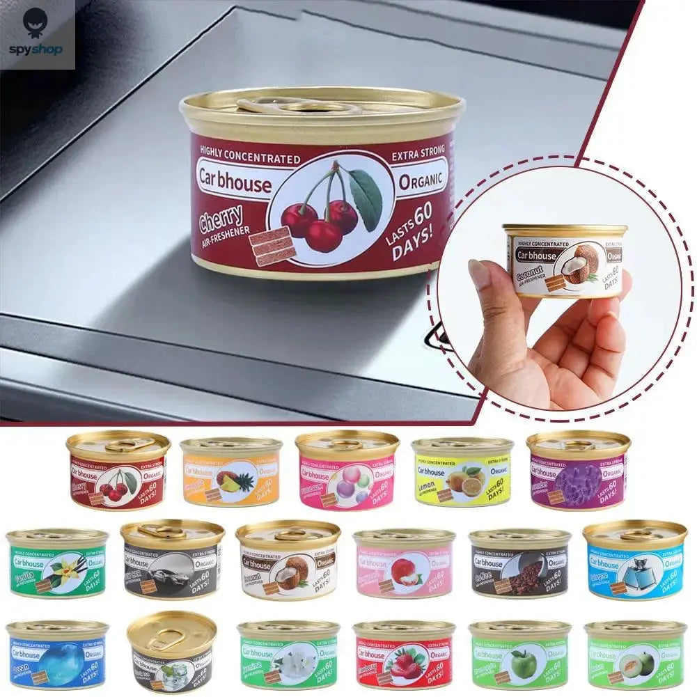 Car Air Freshener Bubble Gum Scent Organic Cans Odor Eliminator Essential Long-Lasting Strong Fragrance For Auto Home Closet Spy-shop.com