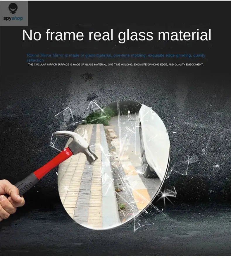 Car Blind Spot Rear View Mirror Wide Angle 360 Degree Adjustable Small Round Mirror Car Reverse Auxiliary Rearview Convex Mirror 