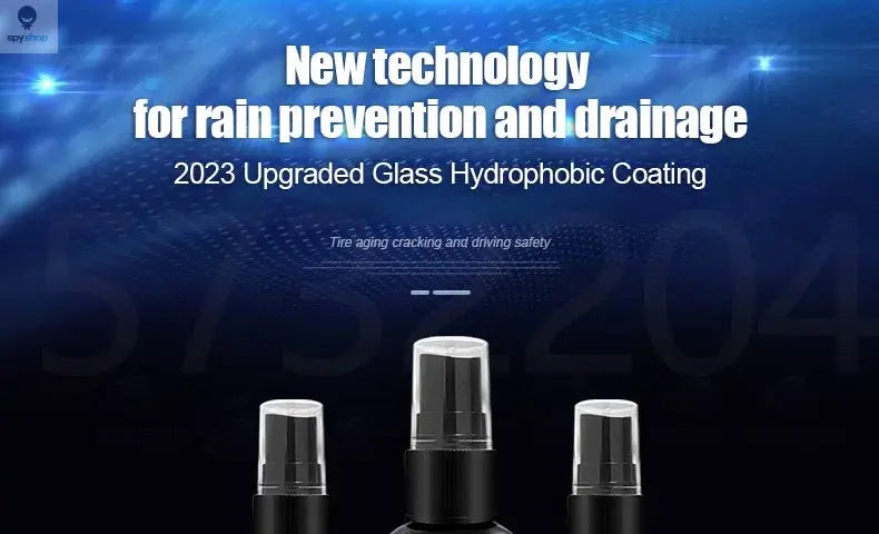 Car Glass Anti-rain Water Spray Repellent Nano Coating Hydrophobic Waterproof Agent Oil Film Removing  Auto Glass Film Agent 