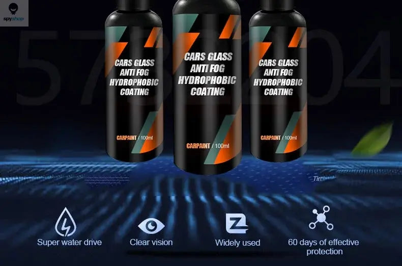 Car Glass Anti-rain Water Spray Repellent Nano Coating Hydrophobic Waterproof Agent Oil Film Removing  Auto Glass Film Agent 