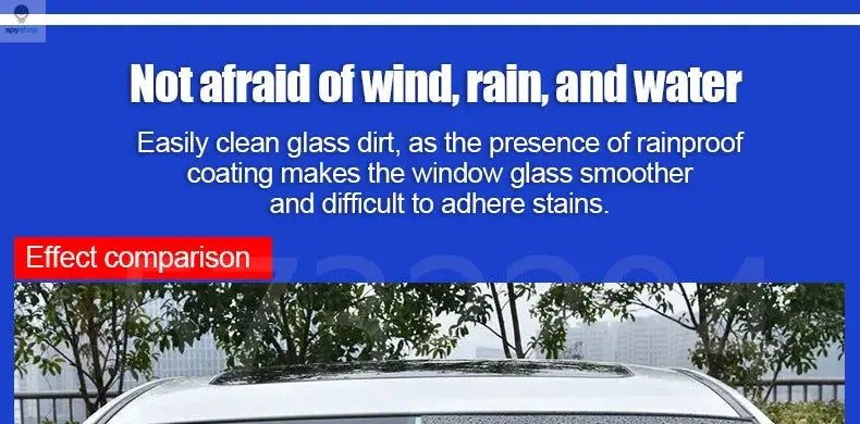 Car Glass Anti-rain Water Spray Repellent Nano Coating Hydrophobic Waterproof Agent Oil Film Removing  Auto Glass Film Agent 