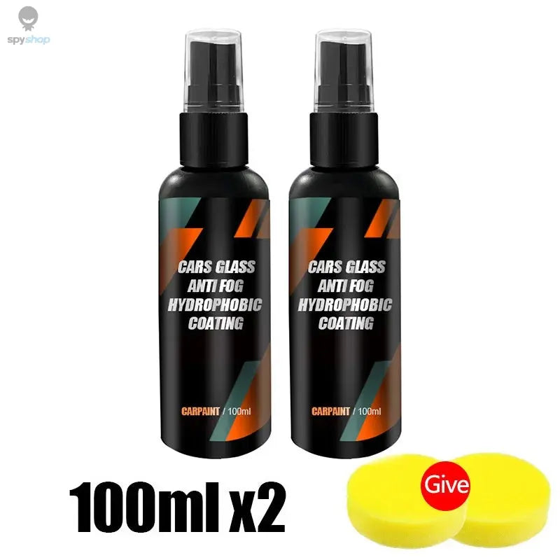 Car Glass Anti-rain Water Spray Repellent Nano Coating Hydrophobic Waterproof Agent Oil Film Removing  Auto Glass Film Agent 