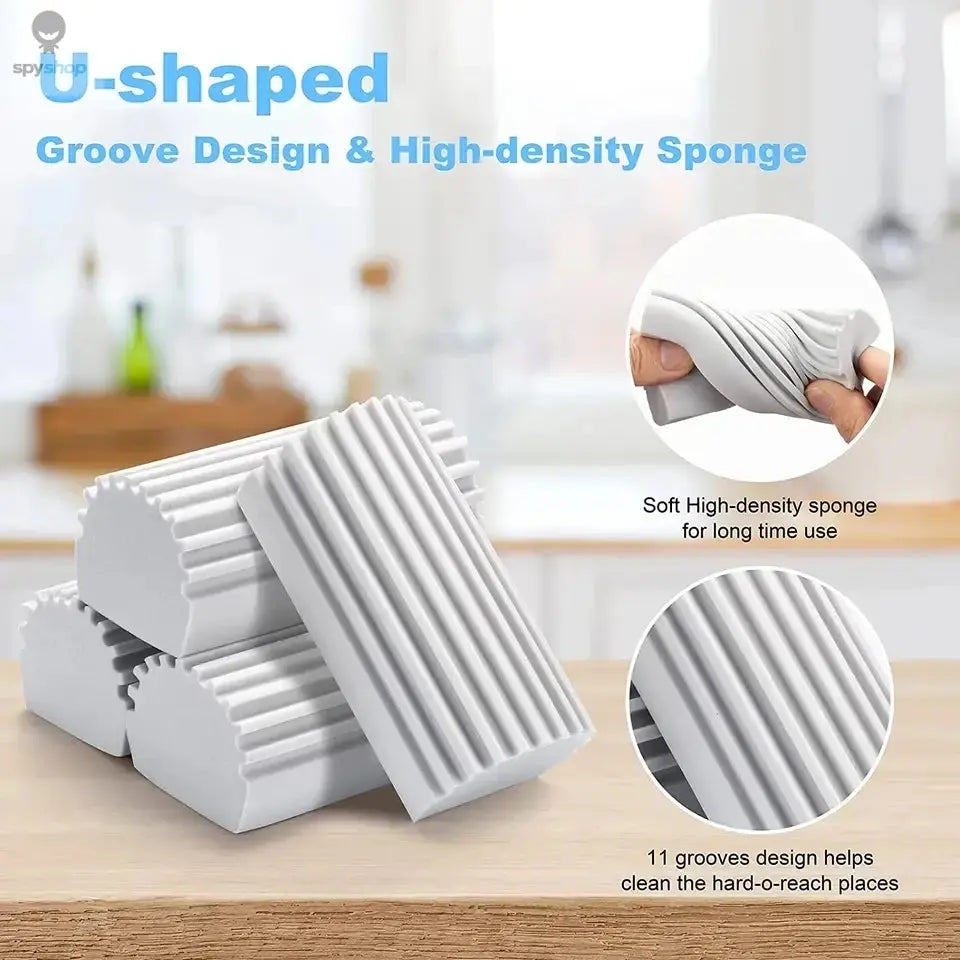 Car Magical Dust Cleaning Sponge Baseboard Cleaner Duster Sponge Tool Reusable Dusters for Cleaning Blinds Vents 
