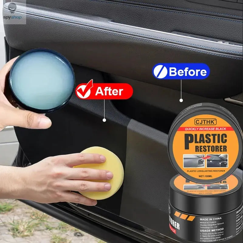 Car Plastic Restorer Back To Black Gloss Auto Interior Leather & Panel Renewal Wax Coating Agent Auto Polish And Repair Coating 