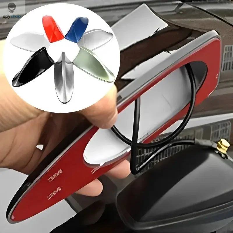 Car Radio Shark Fin Car Shark Antenna Radio FM Signal Design for All Automobiles Aerials Auto Exterior Styling Replacement Parts 