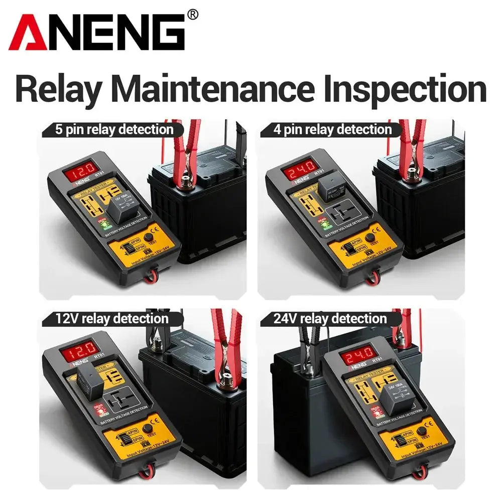 Car Relay Tester Voltage Tester ANENG RT01 Universal 11-25V Automotive Car Battery Check LED Indicator Light Relay Diagnostic 