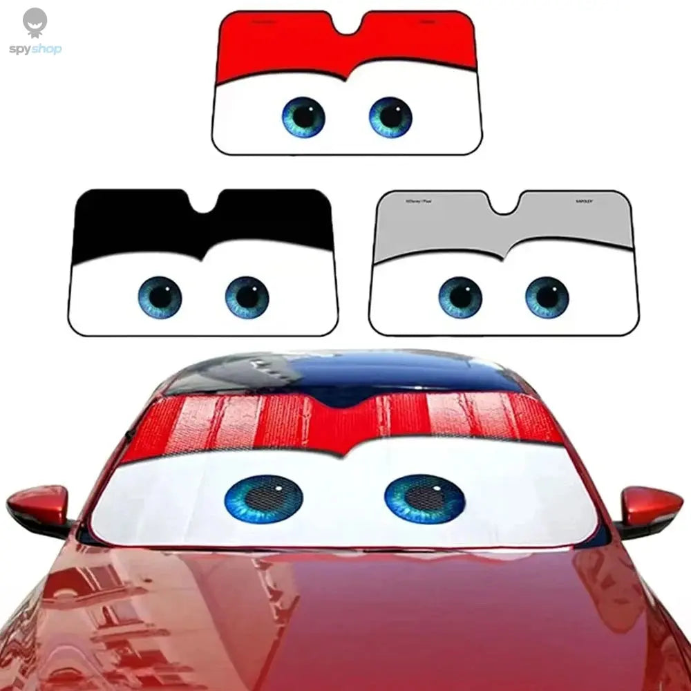 Car Solar Protection 4 Colors Eyes Heated Windshield Sunshade Car Window Windscreen Cover Sun Shade Auto Sun Visor Car-covers 