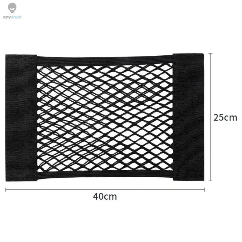 Car Storage Net Stretchable Mesh Pocket Net Magic Elastic Sticker Universal Rear Mesh Trunk Seat Bag Pocket Cage Auto Organizer 