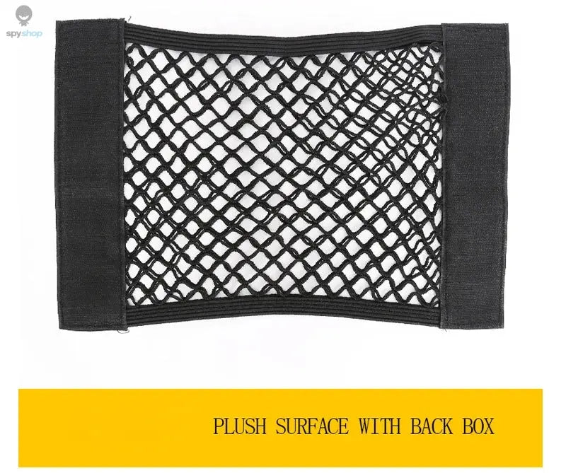 Car Trunk Mesh Organizer Car Tail Storage Net Seat Back Pocket Universal Trunk Bag Auto Magic Tape Network Interior Accessories Spy-shop.com