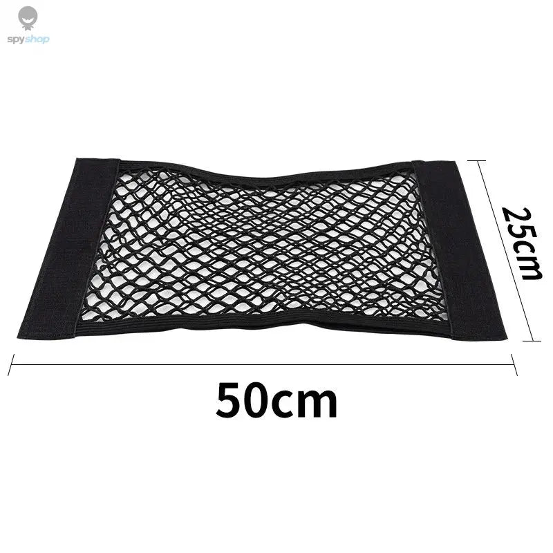 Car Trunk Mesh Organizer Car Tail Storage Net Seat Back Pocket Universal Trunk Bag Auto Magic Tape Network Interior Accessories Spy-shop.com