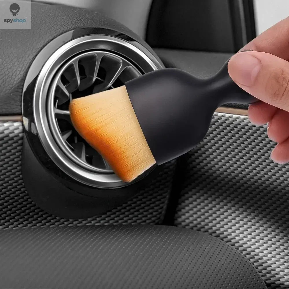 Car Vent Cleaning Soft Brush with Casing Car Interior Cleaning Tool Artificial Car Brush Crevice Dusting Detailing 