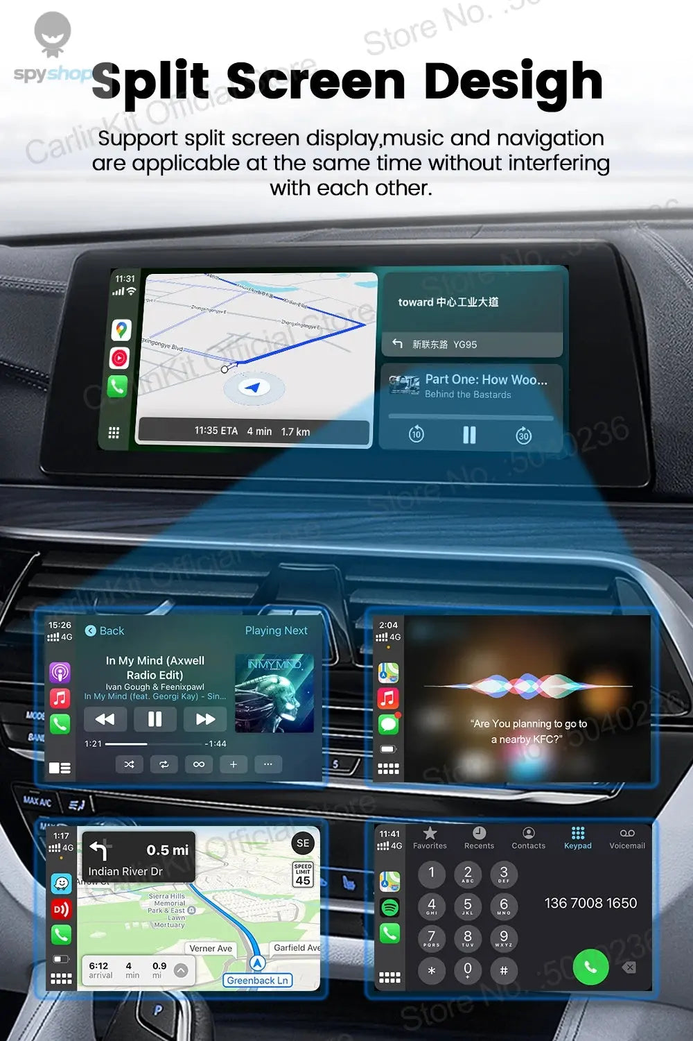 CarlinKit 5.0 Mini Ultra Wireless Adapter Wireless CarPlay Android Auto For OEM Car Plug and Play WiFi Bluetooth Auto Connection 