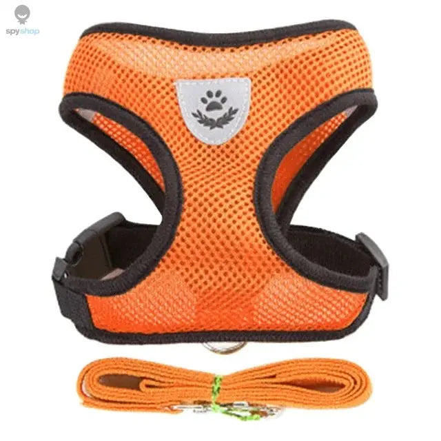 Cat Harness Vest Walking Lead Leash For Puppy Dogs Collar Polyester Adjustable Mesh Dog Harness For Small Medium Pet Accessories 