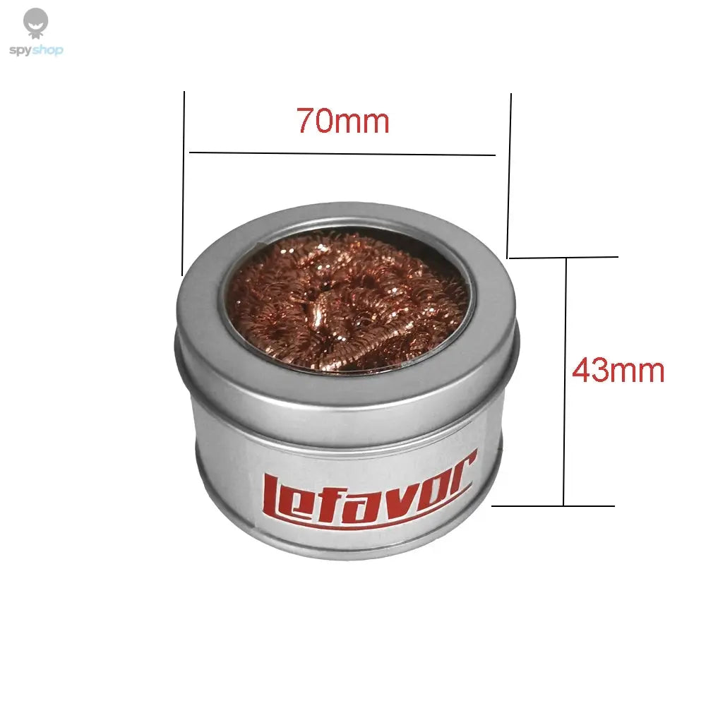 Cleaning Ball Desoldering Soldering Iron Mesh Filter Cleaning Nozzle Tip Copper Wire Cleaner Ball Metal Dross Box Clean Ball 