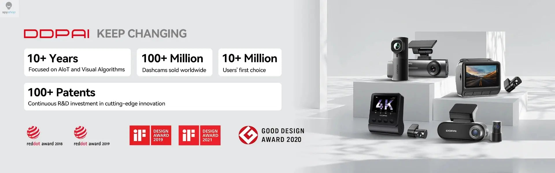 DDPAI WiFi Car DVR Mini Pro HD Night Vision 1296P Dash Cam Recorder Spy-shop.com