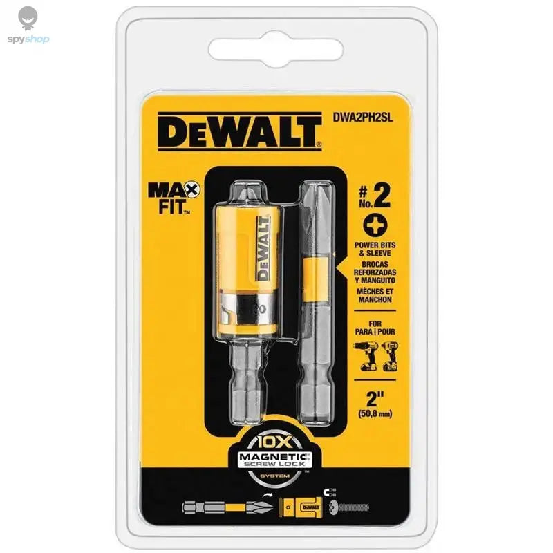DEWALT DWA2PH2SL XCP3 Power Bit Sleeve Set Max Fit Phillips #2 S X 2" L S2 Tool Steel 3PK Driver Drill Tool Accessories Spy-shop.com