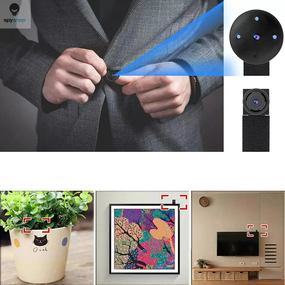 DIY HD 1080P WiFi Mini Camera Portable Video Recorder Micro Camcorder P2P Wireless Webcam Loop Recording Support Remote Viewing Spy-shop.com