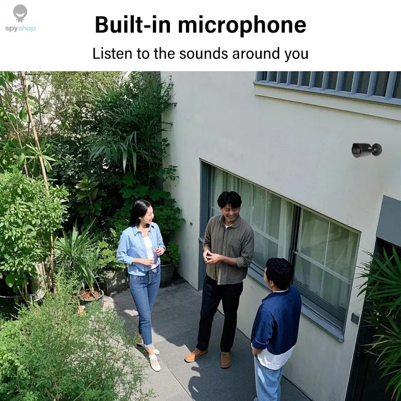 Dahua 4MP 5MP 8MP Bullet IP Camera Outdoor Mini PoE Security Monitor Human Detection With Mic HFW2441S-S HFW2541S-S HFW2841S-S Spy-shop.com