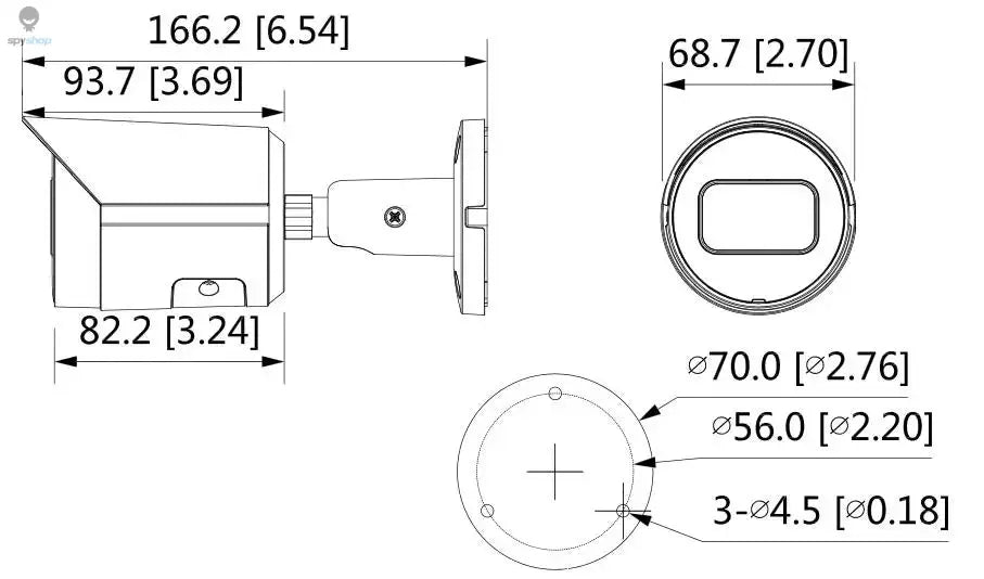 Dahua IPC-HFW2431S-S-S2 4MP IR30M & IPC-HFW2441S-S 4MP POE IR30M IP67 built in MIC SMD Plus Bullet WizSense Network ip Camera Spy-shop.com