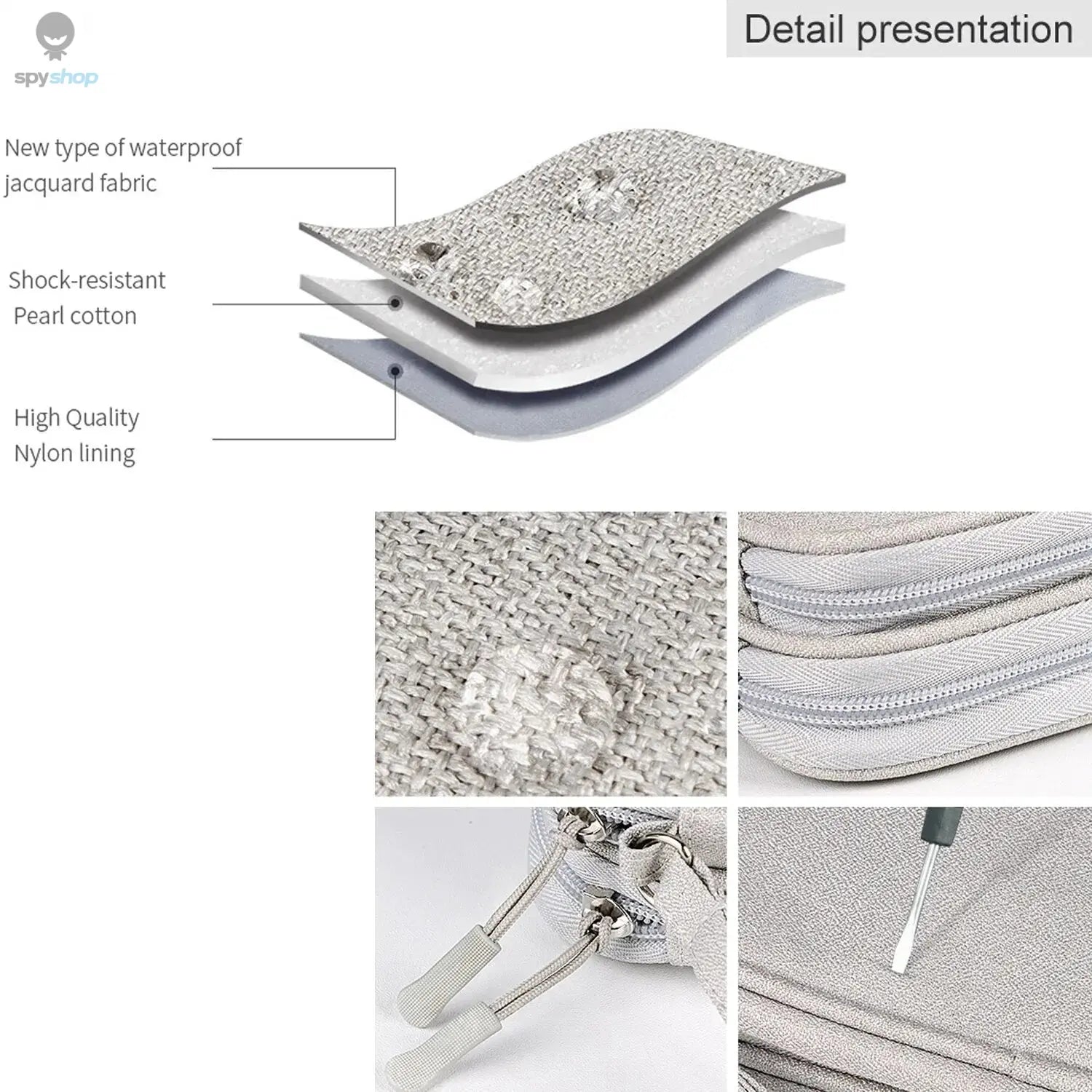 Data Cable Storage Bag Waterproof Portable Carry Case  Storage Bag Travel Organizer Bag for Cable Cord USB Charger Spy-shop.com