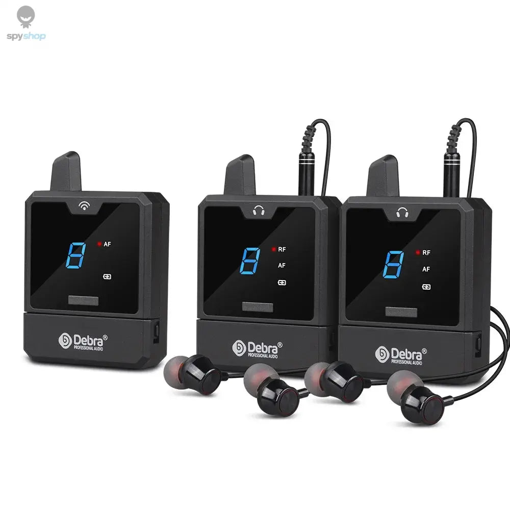 Debra New Protable UHF IEM Wireless In-Ear Monitor System Audio-Mini Rechargeable for Music Audio Monitoring Live Broadcast Spy-shop.com