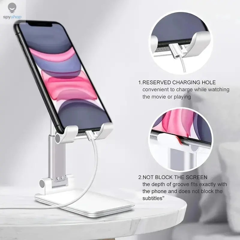 Desk Mobile Phone Holder Stand For IPhone IPad Xiaomi Adjustable Desktop Tablet Holder Universal Table Cell Phone Stand Spy-shop.com