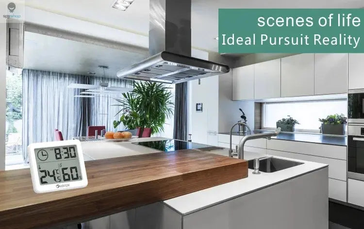 Digital Clock Desk Clock with Temperature Humidity  Wall Clocks for  Home Kitchen Office Desk Decorations NIDITON Spy-shop.com