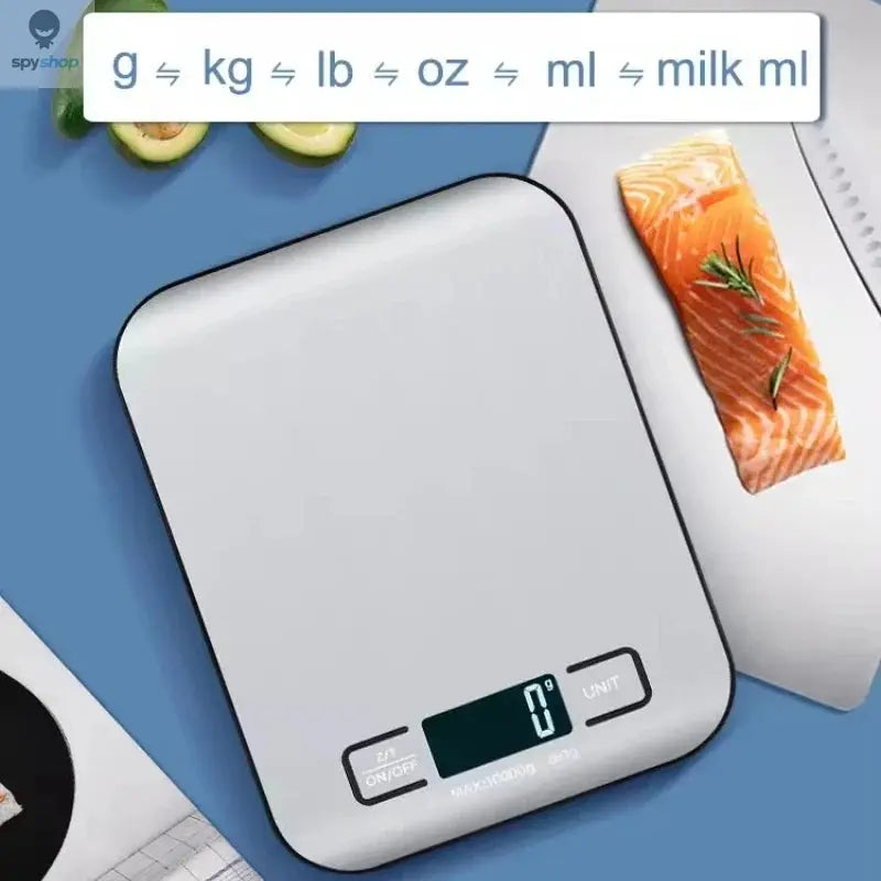 Digital Kitchen Scale LED Display 5kg/1g Stainless Steel Panel Electronic Scales Home Jewelry Food Snacks Weighing Baking Tools Spy-shop.com