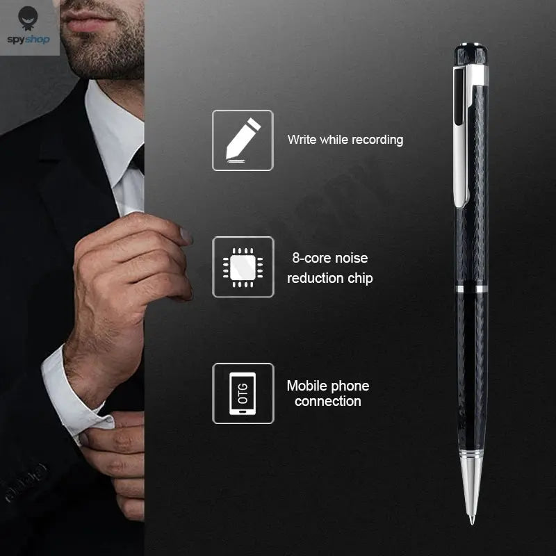 Digital Voice Recorder Pen Portable USB MP3 Playback Mini Voice Recording for Lectures Meetings Classes 8G 16G 32G 